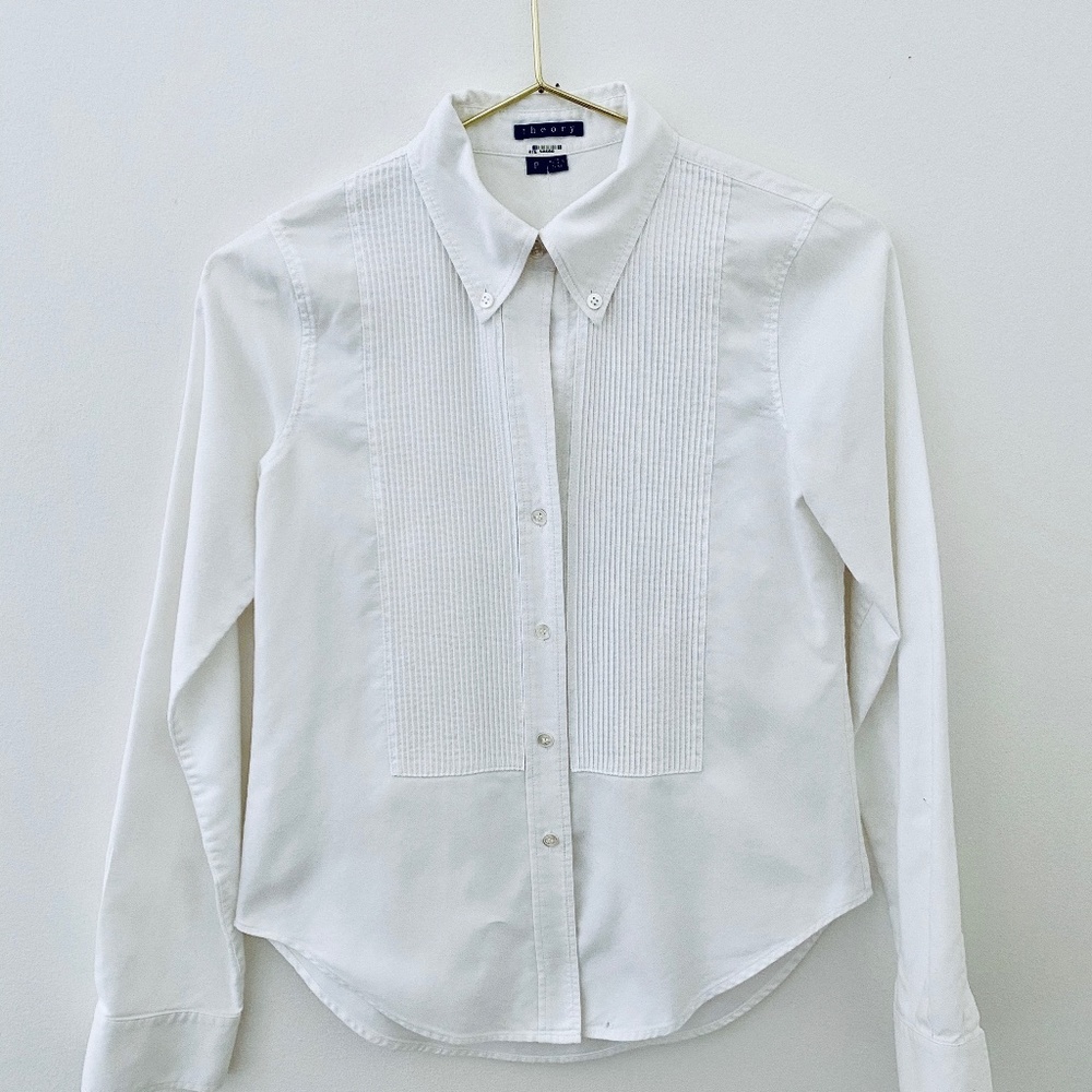 THEORY Women's Tuxedo Shirt